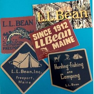 5 LL bean stickers